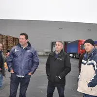 Blocage du site SLVA de Theix par les producteurs de lait.