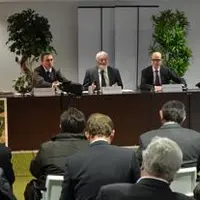 Le président de la Fédération des caisses locales 63 du Crédit Agricole, Michel Thouly (au centre) a tenu à rappeler à ses présidents de caisses que «