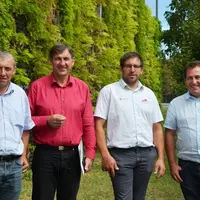 De gauche à droite : Patrick Bénézit, Michel Joux, Nicolas Merle et Jérôme Volle.
