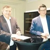 Jean-Yves Foucault, Président, et Damien Bourgarel, nouveau Directeur Général de Limagrain.