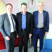 De gauche à droite : Marc Dissard, Serge Charret et Pierre Magrin.