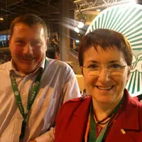 Jacques Chazalet et Christiane Lambert, lors du dernier salon de l’agriculture.