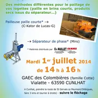 Affiche démonstration de matériel