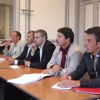 Les membres de la délégation : Christian Peyronny, vice-président de la FNSEA Auvergne, Patrick Benezit, Président de la FRSEA Massif central, Yannick