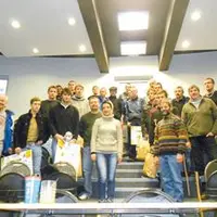 La remise des prix dans les locaux de l'élevage canin de St Gervais.