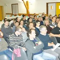 Des producteurs du secteur nord du Massif central ont fait le déplacement jusqu’à Bromont-Lamothe pour assister à l’assemblée générale.