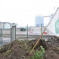 Blocage du dépôt de carburant de Cournon (63).
