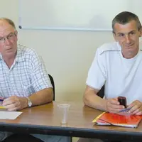 Christian Guy et Maurice Imbert lors de la conférence de presse vendredi dernier