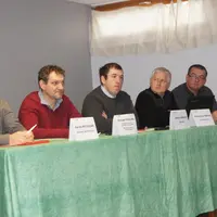 Daniel Petitjean, Président de la FRCuma Aura ; Philippe Majeune, Secrétaire général FRCuma Aura ; Jérôme Arnaud, Président de la FDCuma 63 ; Dominiqu