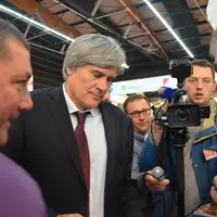 Stéphane Le Foll lors du Sommet de l'élevage 2014.