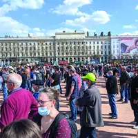 A Lyon, la mobilisation s’est déroulée place Bellecour.