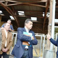 Visite de l'exploitation de François Dechelette.