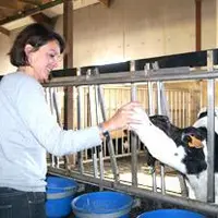 Angélique Delaire a accueilli les visiteurs sur son exploitation où elle a parlé de son métier avec passion.