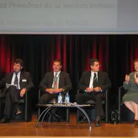C.Guy Quint, députée européenne, répond aux professionnels, L.Guyau, J.Chazalet et D.Barrau