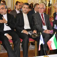 Conférence de presse du Sommet de l'élevage dans les appartements de l'ambassadeur d'Iran en France.