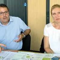 Pascal Viguier, président de Limagrain, et Séverin Darsonville, présidente du pôle de compétitivité Végépolys Valley.
