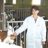Angélique Delaire est productrice de veaux de boucherie à Augerolles.