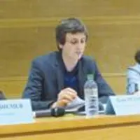En tribune, Thomas Diemer, président JA National, Rémy Petoton, secrétaire général adjoint JA 63, Marion Vedel, présidente JA 63 et Benoît Julhes, pré