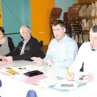 De gauche à droite : Caroline Tailleur, Christian Guy, Paul Auffray et Maurice Imbert (section porcine FDSEA43).
