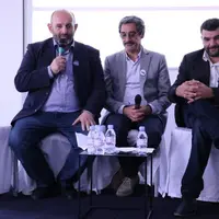 De gauche à droite : Bruno Dufayet, président de la Fédération national bovine, Serge Papin, PDG de Système U, et Jérémy Decerle, président de Jeunes
