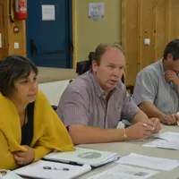 Séverine Bry, secrétaire générale de la FDSEA23, Christian Arvis, président de la FDSEA 23 et Pascal Lerousseau, président de la Chambre d’agriculture