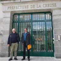 Philippe Monteil et Jean-Philippe Viollet, co-présidents de l'Adeeparc à l'issue de leur rencontre avec Madame la Préfète.