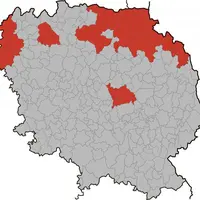 Carte des communes concernées en Creuse.