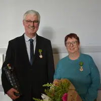 Thierry Jamot et Brigitte Alanore, élevés au grade d’Officiers de l’Ordre du Mérite Agricole.