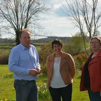 Christian Arvis, président de la FDSEA de la Creuse, Séverine Bry, secrétaire générale, et Emmanuelle Poirier, trésorière.