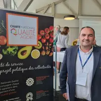 Cédric Tranquard, président de la FNSEA Nouvelle-Aquitaine, lors du 35e congrès d’Agores.