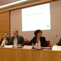 Jérôme Volle, Gilles Duquet, Myriam El Khomri et Xavier Beulin.