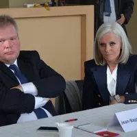 Jean-Baptiste Moreau, député de la Creuse et Isabelle Hudon, ambassadrice du Canada.