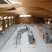 Le nouveau parc de contention utilise un nouveau mode de circulation des animaux.