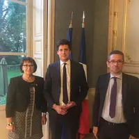 Christiane Lambert, Julien Denormandie et Jérôme Despey.
