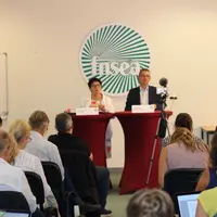 Christiane Lambert et Jérôme Despey lors de la conférence de presse de rentrée.