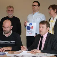 Christophe Riffaud et Bruno Tardieu signent la convention de partenariat AMTM / CACO.