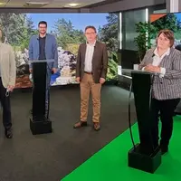 Franck Bezon, vice-président de la fédération départementale Groupama, Nicolas Andrivon, responsable commercial départementaln Franck Réjaud, responsa