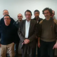 De gauche à droite : Frédéric Gouzonnat, sous-directeur de la Chambre d’Agriculture, Sandrine Poisson, conseillère bio à la Chambre d’Agriculture, Pie