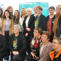 Les participantes à la table ronde sur la place des femmes dans des milieux professionnels masculins, organisée au SIA.