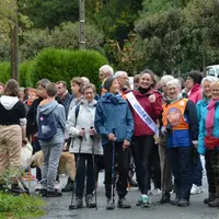 La marche a été menée par Alison Salapic, nouvelle Miss Limousin.