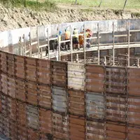 La fosse de stockage du digestat est déjà en cours de construction.