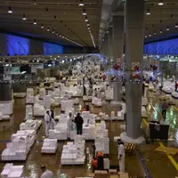 Vue sur le pavillon de la marée.