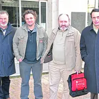 De gauche à droite : Joël Soursac, Jouany Chatoux, Bruno Gausson et Jean-Philippe Viollet.