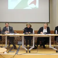 De gauche à droite : Francis Haberstock, directeur de la Chambre d’Agriculture de la Creuse, Pascal Lerousseau, président de la CDA 23, Geneviève Bara