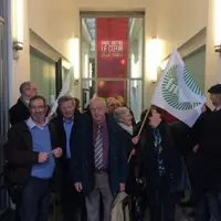 Délégation SNAE au siège de campagne de Benoît Hamon.