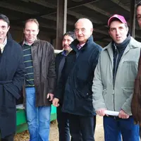 De gauche à droite : Jean-Philippe Viollet, président de la Chambre d’agriculture de la Creuse, Christian Arvis, président de la Section bovine de la