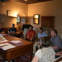 Mme Simonet, présidente du Conseil départemental de la Creuse, et M. Simonnet, vice président en charge des dossiers agricoles, ont reçu les reprénent