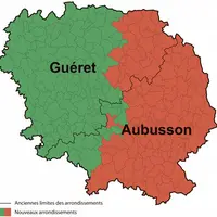 Les nouveaux arrondissements en Creuse.