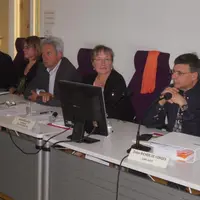Au centre, la présidente Annie Soularue, a présenté les résultats de l’exercice 2012.