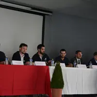 De gauche à droite, Christian Arvis, président de la FDSEA 23, Clément Courteix, secrétaire général de Jeunes Agriculteurs Nouvelle-Aquitaine, Fabien